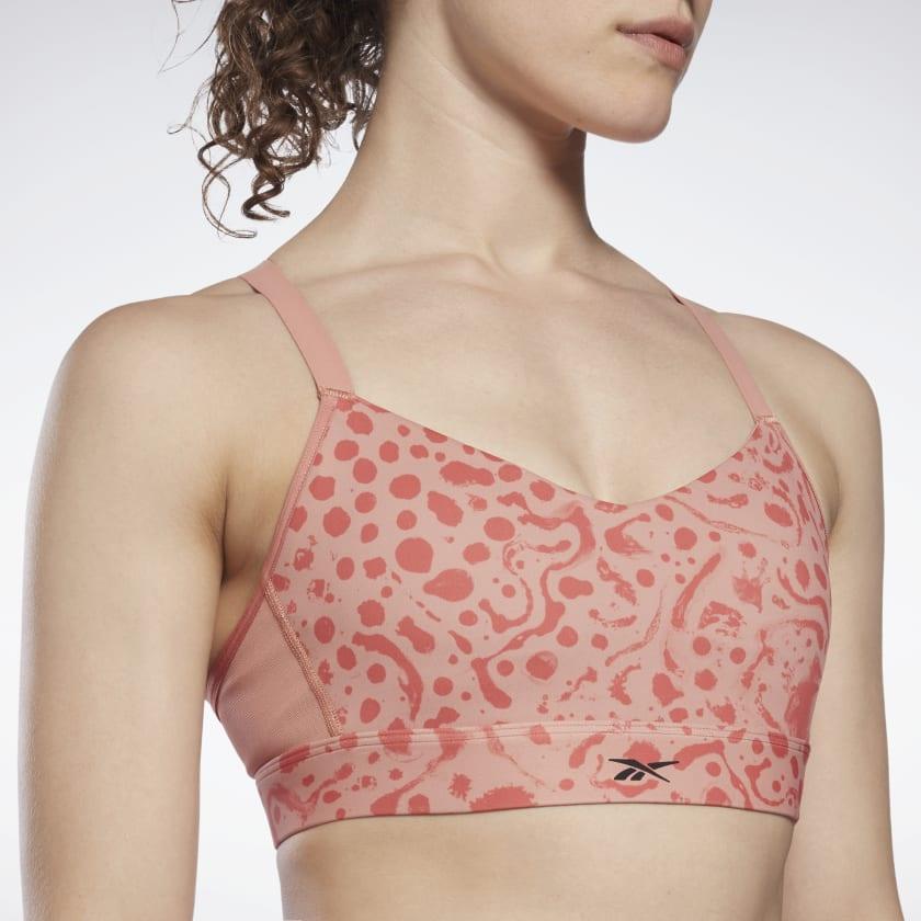     Reebok H51830 SR Lux Strappy Bra AOP