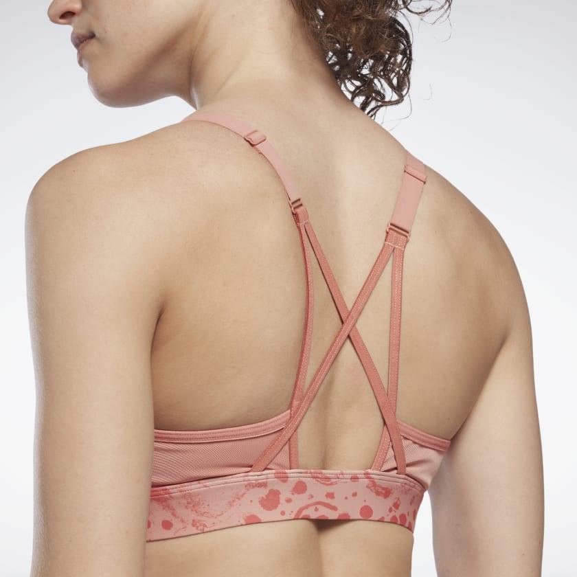     Reebok H51830 SR Lux Strappy Bra AOP