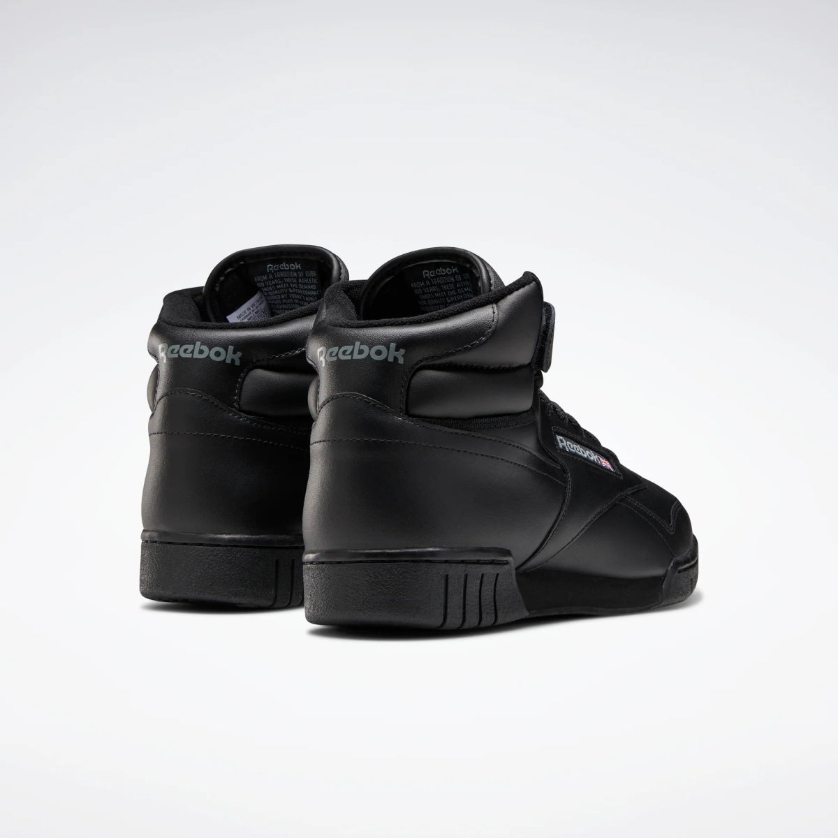 REEBOK MEN'S EX-O-FIT HIGH TOP BLACK SHOE