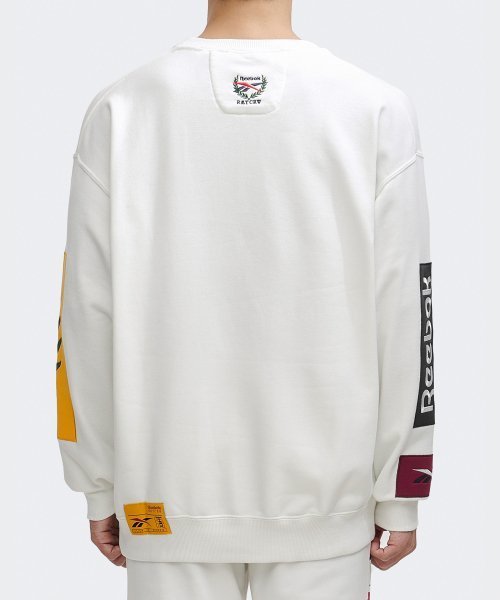 Reebok  |Unisex Sweat Street Style Long Sleeves Cotton Logo