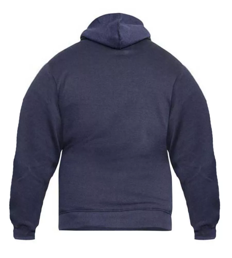 Rockford Big Mens Navy Heavy Weight Zip Through Hooded Sweatshirt (CANTOR NAVY)