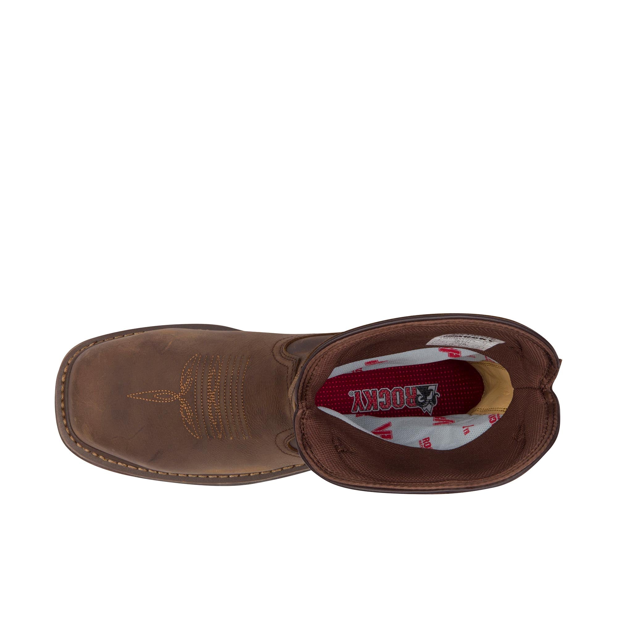 Rocky Iron Skull Composite Toe Distressed Brown