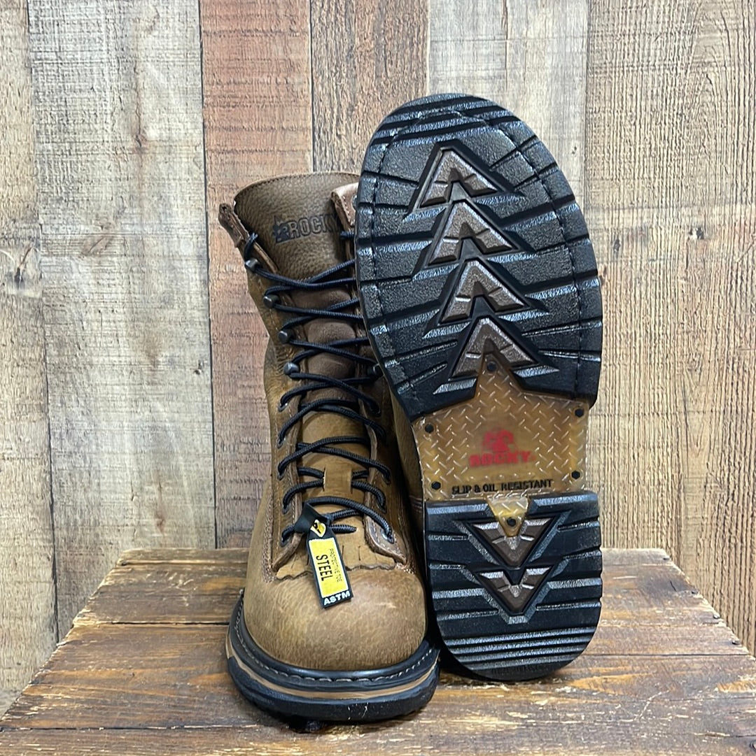 ROCKY IRONCLAD STEEL TOE WATERPROOF WORK BOOT