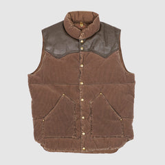 Rocky Mountain Featherbed Stone Washed Corduroy Down Vest