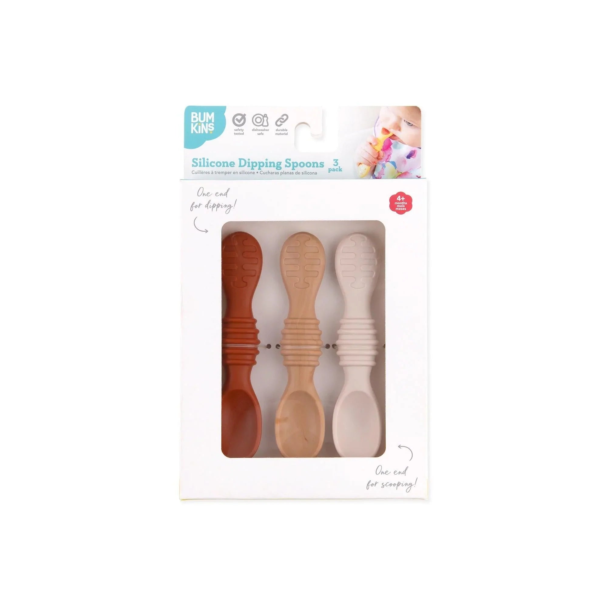 Silicone Dipping Spoons 3 Pack: Rocky Road