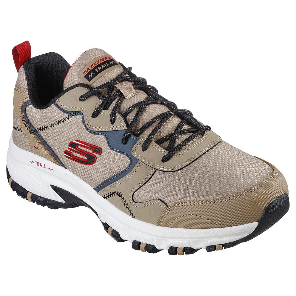 SKECHERS Men's Hillcrest-Rocky Drift Running Shoe (Taupe)