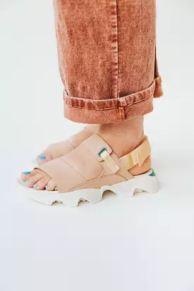 SOREL: Kinetic Impact II Sling Low Sandal in Honest Beige + Sea Salt