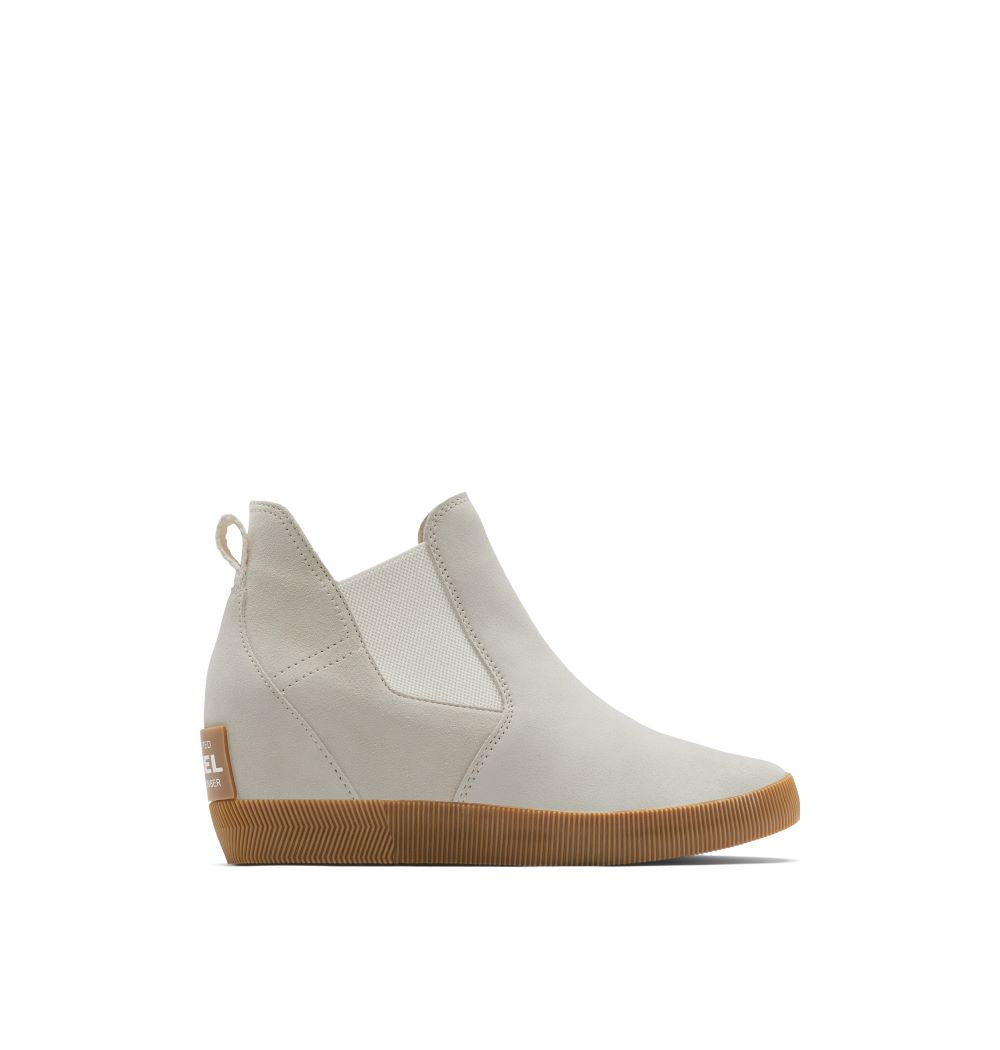 'Sorel' Women's Out 'N About Slip On WP Wedge Bootie - Chalk / White