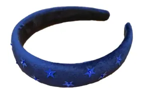 Star Studded Headband - Navy