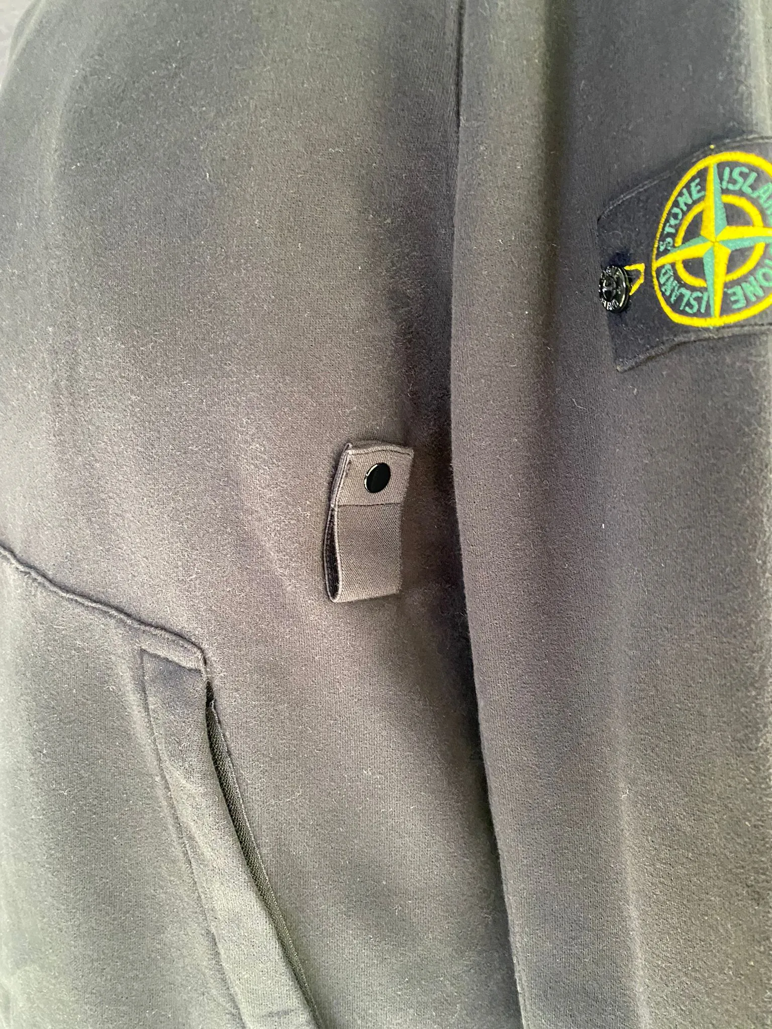 STONE ISLAND BRUSHED COTTON FLEECE SWEATSHIRT