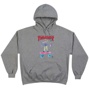 Thrasher Hooded Sweatshirt Kid Cover Ash